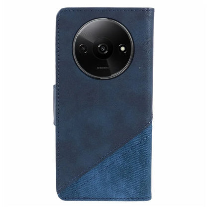 For Xiaomi Redmi A3 Case Crazy Horse Texture Splicing Phone Wallet Cover