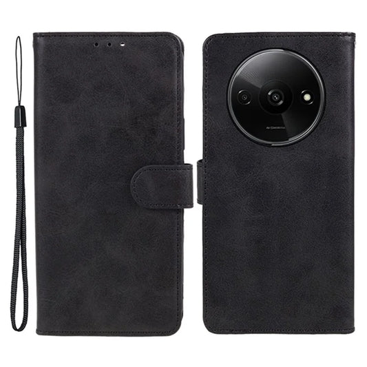 For Xiaomi Redmi A3 Case Calf Texture Leather Mobile Phone Cover with Magnetic Clasp