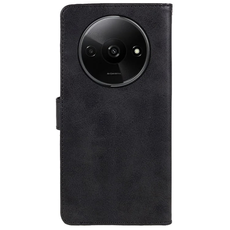 For Xiaomi Redmi A3 Case Calf Texture Leather Mobile Phone Cover with Magnetic Clasp