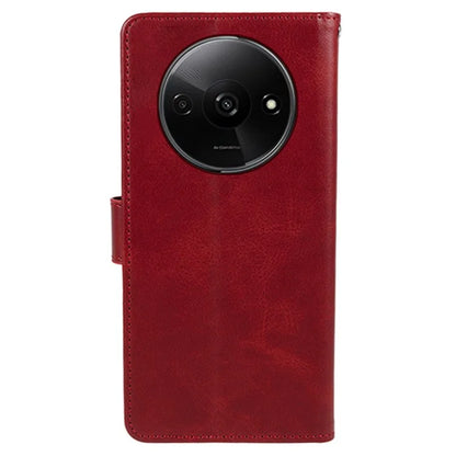 For Xiaomi Redmi A3 Case Calf Texture Leather Mobile Phone Cover with Magnetic Clasp