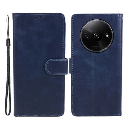 For Xiaomi Redmi A3 Case Calf Texture Leather Mobile Phone Cover with Magnetic Clasp