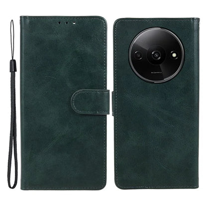 For Xiaomi Redmi A3 Case Calf Texture Leather Mobile Phone Cover with Magnetic Clasp