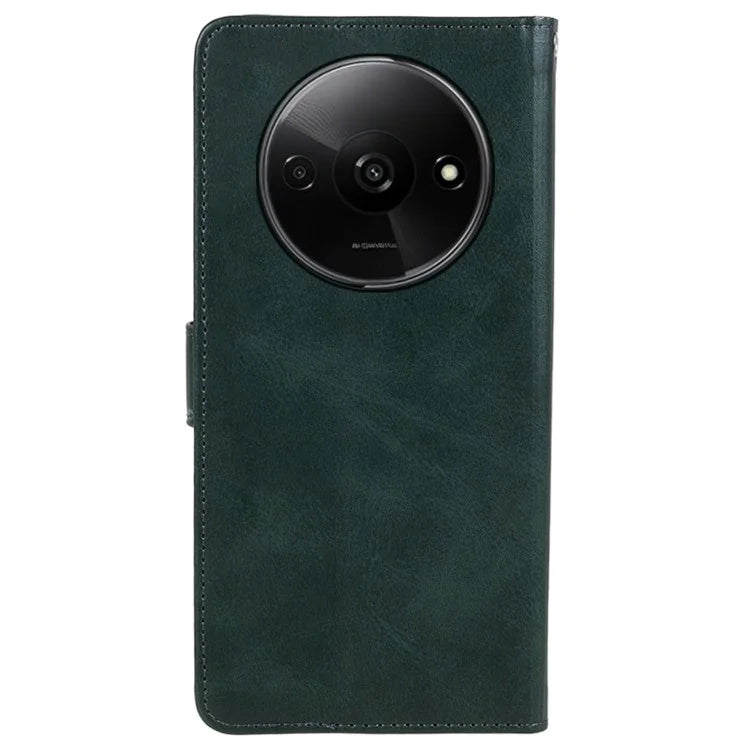 For Xiaomi Redmi A3 Case Calf Texture Leather Mobile Phone Cover with Magnetic Clasp