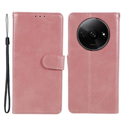 For Xiaomi Redmi A3 Case Calf Texture Leather Mobile Phone Cover with Magnetic Clasp