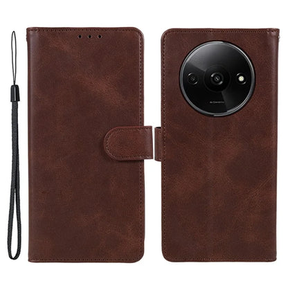 For Xiaomi Redmi A3 Case Calf Texture Leather Mobile Phone Cover with Magnetic Clasp