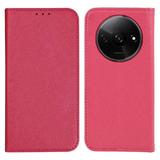 For Xiaomi Redmi A3 Case PU Leather Wallet Protective Phone Cover Cross Texture