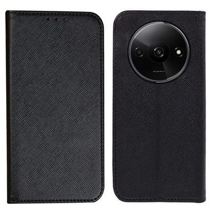 For Xiaomi Redmi A3 Case PU Leather Wallet Protective Phone Cover Cross Texture