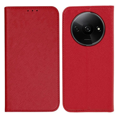 For Xiaomi Redmi A3 Case PU Leather Wallet Protective Phone Cover Cross Texture