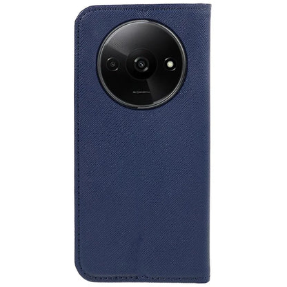 For Xiaomi Redmi A3 Case PU Leather Wallet Protective Phone Cover Cross Texture