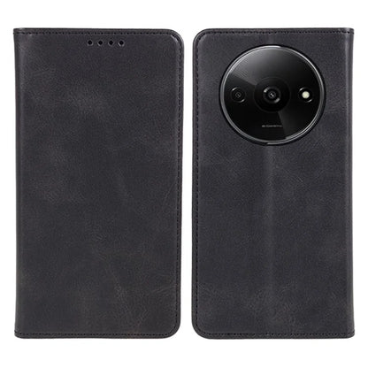 For Xiaomi Redmi A3 Leather Phone Case Calf Texture Wallet Cover Magnetic Auto-absorbed