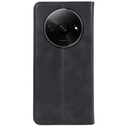 For Xiaomi Redmi A3 Leather Phone Case Calf Texture Wallet Cover Magnetic Auto-absorbed