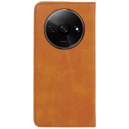 For Xiaomi Redmi A3 Leather Phone Case Calf Texture Wallet Cover Magnetic Auto-absorbed
