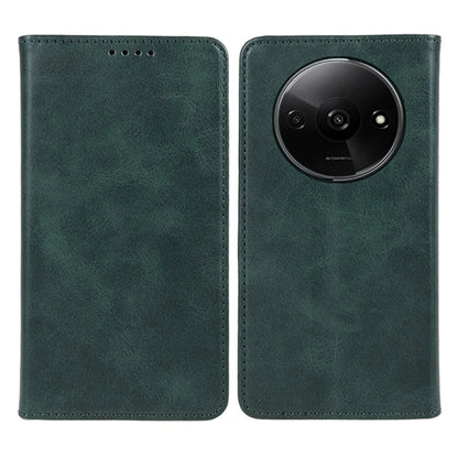 For Xiaomi Redmi A3 Leather Phone Case Calf Texture Wallet Cover Magnetic Auto-absorbed