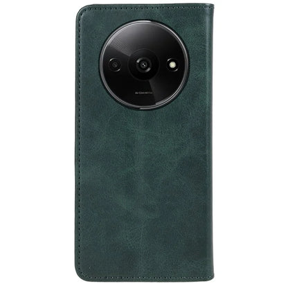 For Xiaomi Redmi A3 Leather Phone Case Calf Texture Wallet Cover Magnetic Auto-absorbed