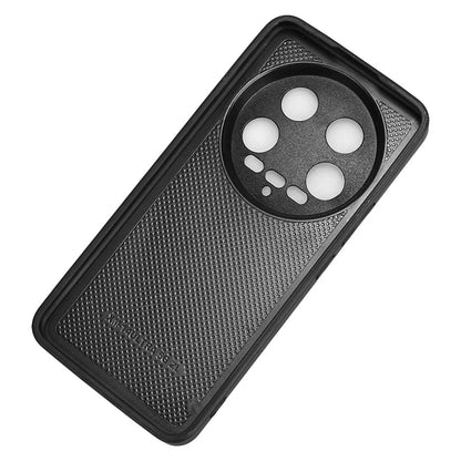 For Xiaomi 14 Ultra Phone Cover Cowhide Texture Stitching Line Shockproof Back Case