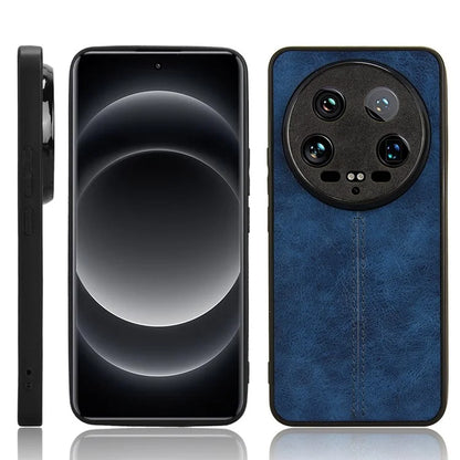 For Xiaomi 14 Ultra Phone Cover Cowhide Texture Stitching Line Shockproof Back Case