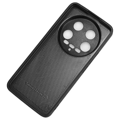 For Xiaomi 14 Ultra Case PU Leather+PC+TPU Wristband Kickstand Drop-proof Phone Cover