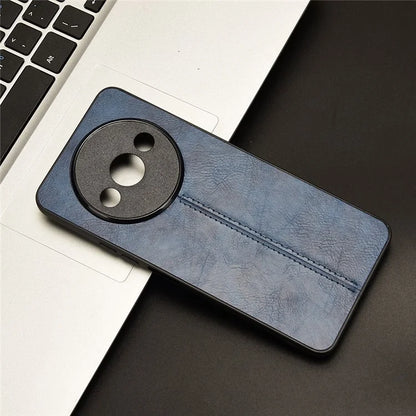 For Xiaomi Redmi A3 Cell Phone Case Stitching Line Design Leather Coated TPU+PC Cover