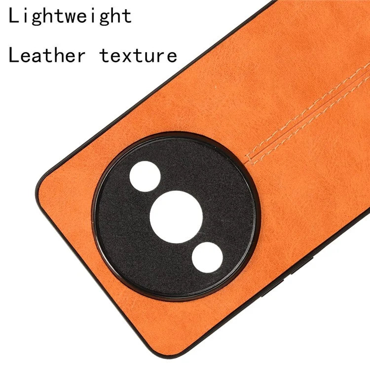 For Xiaomi Redmi A3 Cell Phone Case Stitching Line Design Leather Coated TPU+PC Cover