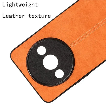 For Xiaomi Redmi A3 Cell Phone Case Stitching Line Design Leather Coated TPU+PC Cover