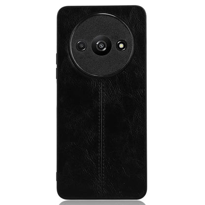 For Xiaomi Redmi A3 Cell Phone Case Stitching Line Design Leather Coated TPU+PC Cover