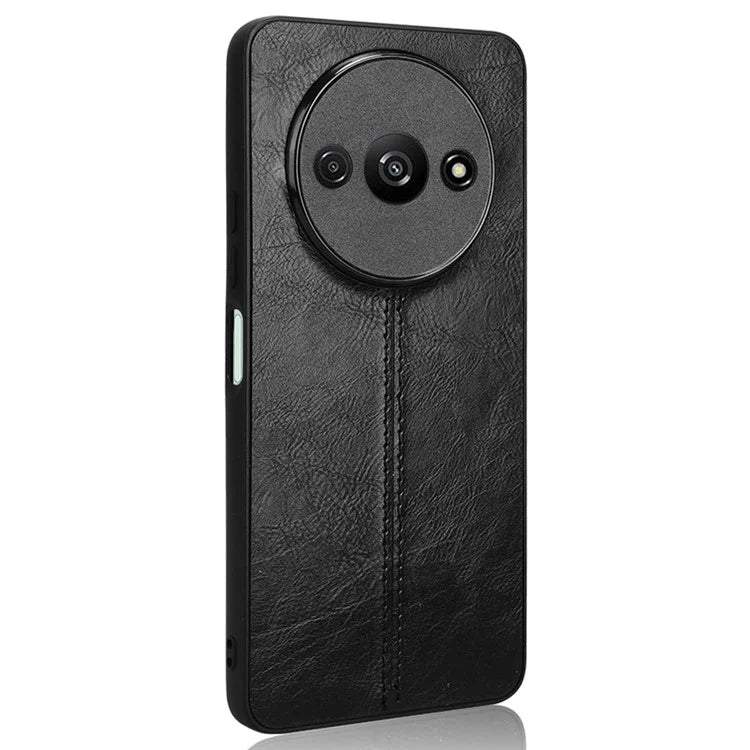 For Xiaomi Redmi A3 Cell Phone Case Stitching Line Design Leather Coated TPU+PC Cover