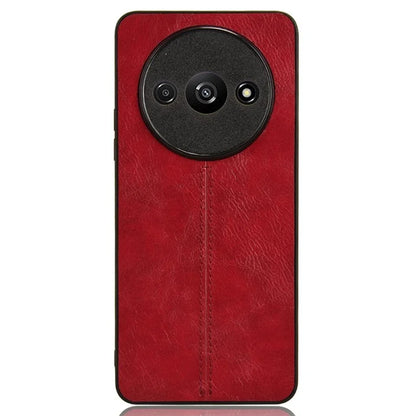 For Xiaomi Redmi A3 Cell Phone Case Stitching Line Design Leather Coated TPU+PC Cover
