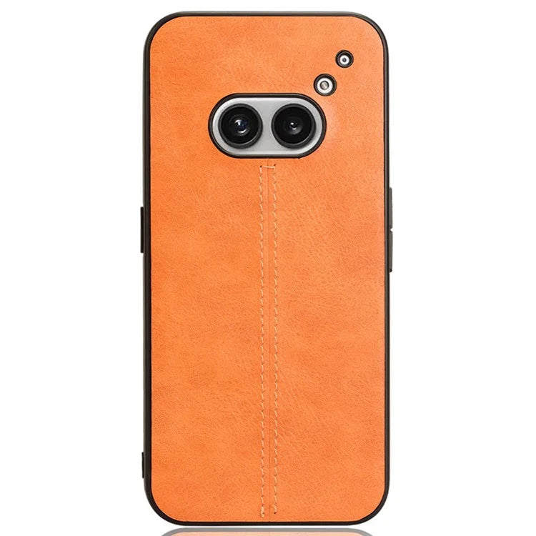 For Nothing Phone (2a) Cell Phone Case Cowhide Texture Shock Absorbing Protection Cover