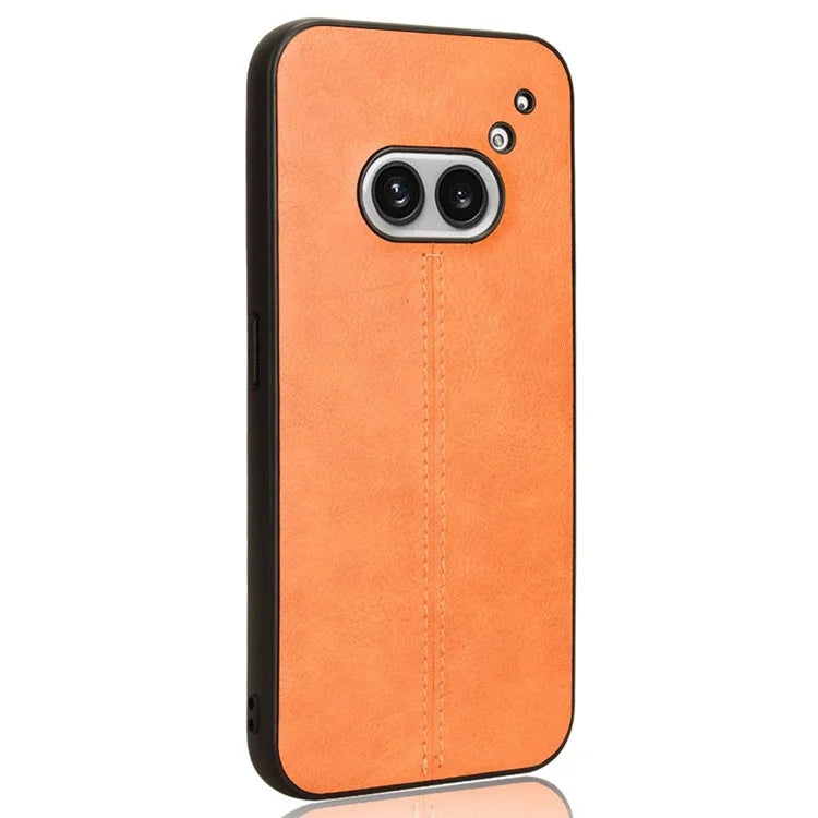 For Nothing Phone (2a) Cell Phone Case Cowhide Texture Shock Absorbing Protection Cover