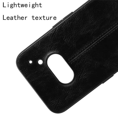 For Nothing Phone (2a) Cell Phone Case Cowhide Texture Shock Absorbing Protection Cover