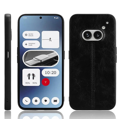 For Nothing Phone (2a) Cell Phone Case Cowhide Texture Shock Absorbing Protection Cover