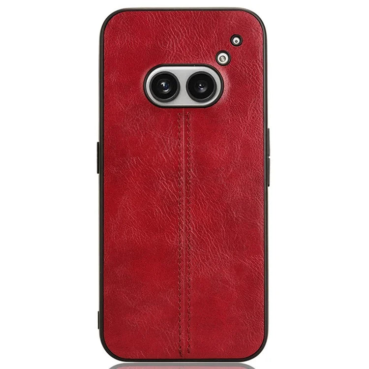 For Nothing Phone (2a) Cell Phone Case Cowhide Texture Shock Absorbing Protection Cover