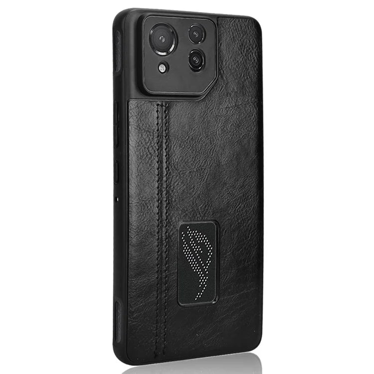 For Asus ROG Phone 8 5G / Phone 8 Pro 5G Case Stitching Line Cowhide Texture Anti-scratch Phone Cover