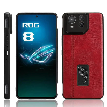For Asus ROG Phone 8 5G / Phone 8 Pro 5G Case Stitching Line Cowhide Texture Anti-scratch Phone Cover
