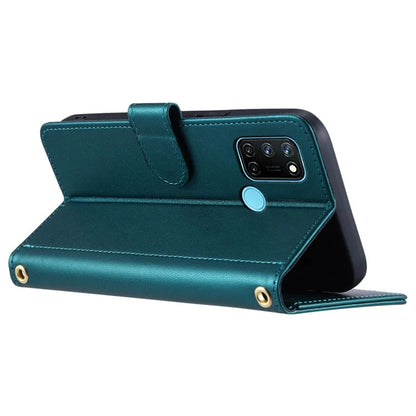 For Realme 7i (Global) / C17 Crossbody Case Rhombus Pattern Stand Function Leather Phone Cover