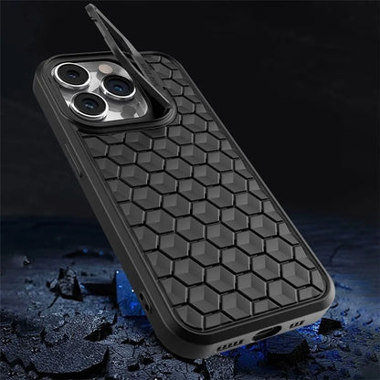 For iPhone 12 Pro Max TPU Case Kickstand Heat Dissipation Phone Cover Compatible with MagSafe