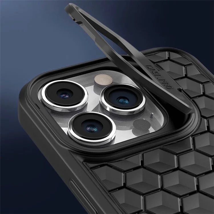 For iPhone 12 Pro Max TPU Case Kickstand Heat Dissipation Phone Cover Compatible with MagSafe