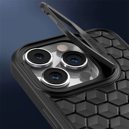 For iPhone 12 Pro Max TPU Case Kickstand Heat Dissipation Phone Cover Compatible with MagSafe