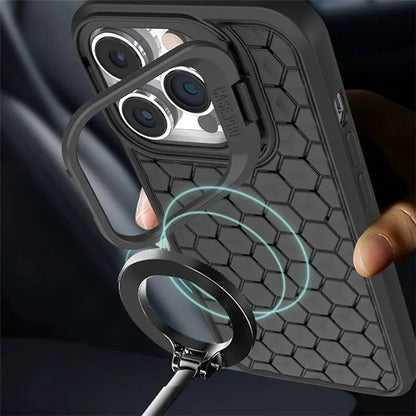 For iPhone 12 Pro Max TPU Case Kickstand Heat Dissipation Phone Cover Compatible with MagSafe