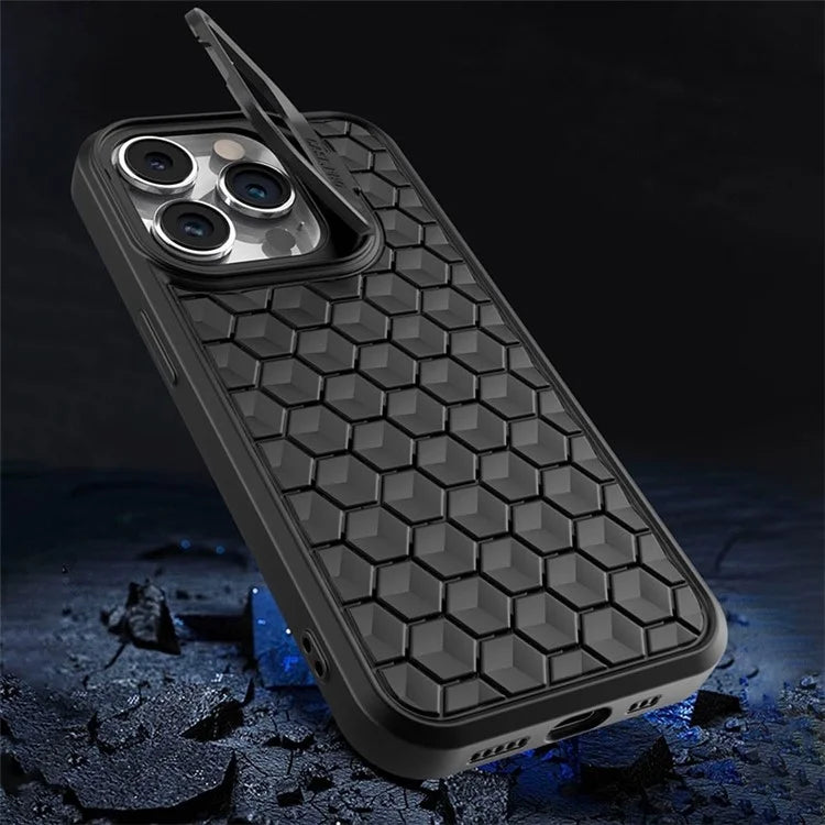 For iPhone 12 Pro Max TPU Case Kickstand Heat Dissipation Phone Cover Compatible with MagSafe