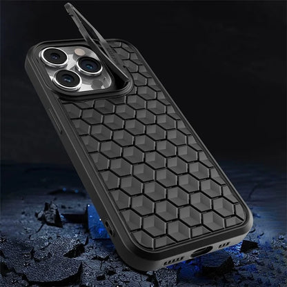 For iPhone 12 Pro Max TPU Case Kickstand Heat Dissipation Phone Cover Compatible with MagSafe