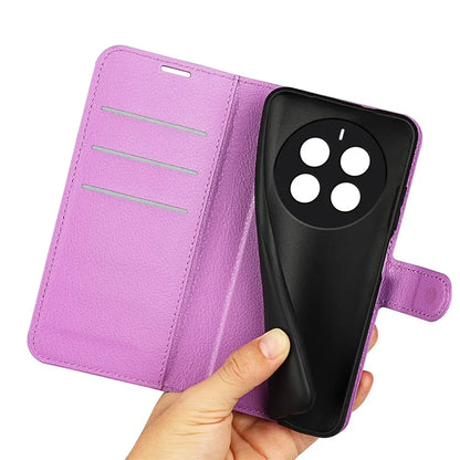 For Realme 12 Pro 5G / 12 Pro+ 5G Case Litchi Texture PU Leather Anti-Scratch Phone Cover