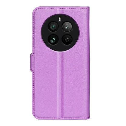 For Realme 12 Pro 5G / 12 Pro+ 5G Case Litchi Texture PU Leather Anti-Scratch Phone Cover