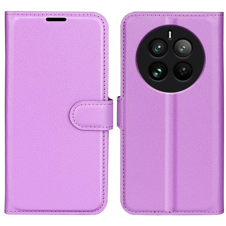 For Realme 12 Pro 5G / 12 Pro+ 5G Case Litchi Texture PU Leather Anti-Scratch Phone Cover