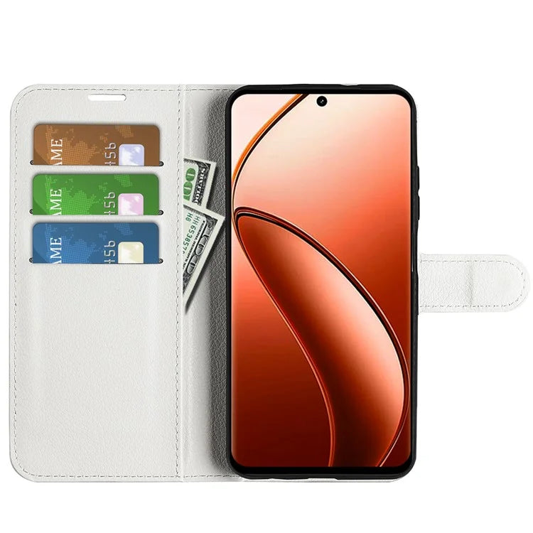 For Realme 12 Pro 5G / 12 Pro+ 5G Case Litchi Texture PU Leather Anti-Scratch Phone Cover