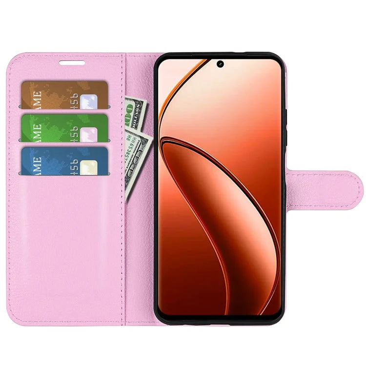 For Realme 12 Pro 5G / 12 Pro+ 5G Case Litchi Texture PU Leather Anti-Scratch Phone Cover