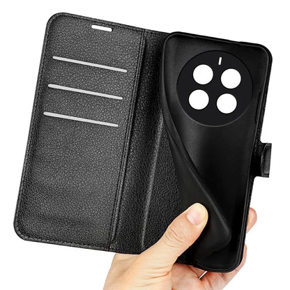 For Realme 12 Pro 5G / 12 Pro+ 5G Case Litchi Texture PU Leather Anti-Scratch Phone Cover