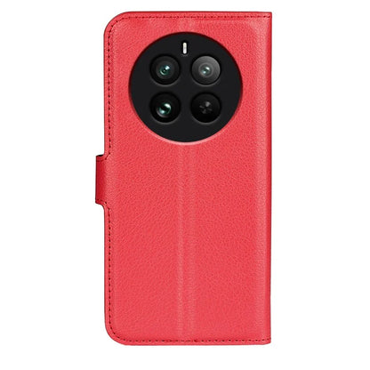 For Realme 12 Pro 5G / 12 Pro+ 5G Case Litchi Texture PU Leather Anti-Scratch Phone Cover