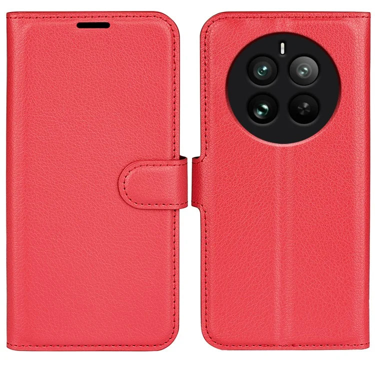 For Realme 12 Pro 5G / 12 Pro+ 5G Case Litchi Texture PU Leather Anti-Scratch Phone Cover