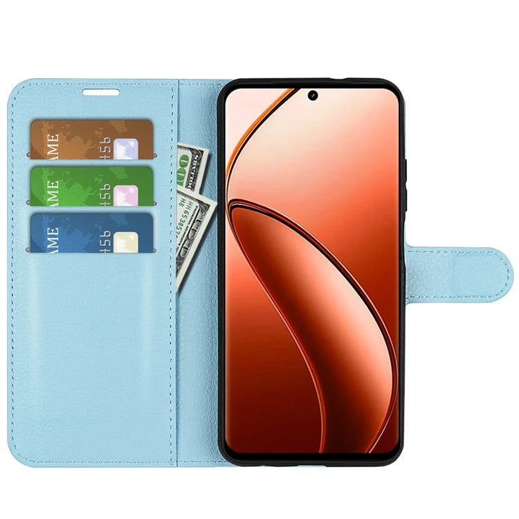 For Realme 12 Pro 5G / 12 Pro+ 5G Case Litchi Texture PU Leather Anti-Scratch Phone Cover